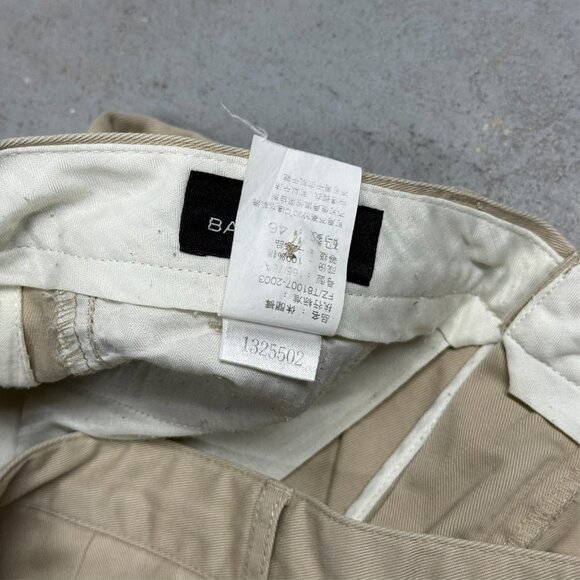 Vintage Balenciaga Chinos Cotton Beige Pleated Pants Mens 30x31 - Picture 6 of 10